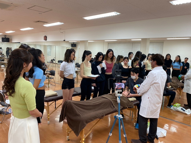 ビューティーキャンプでの講義風景